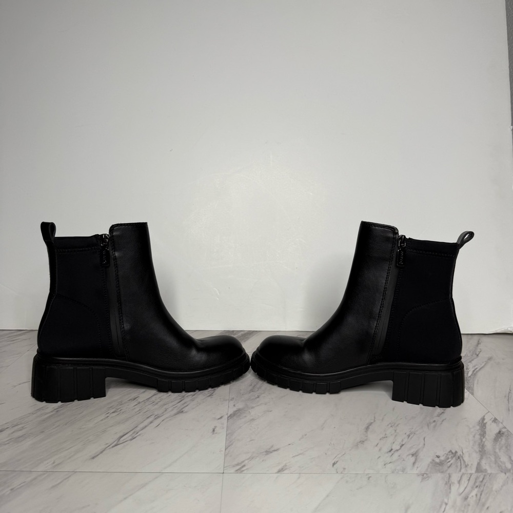 Blondo Prestly Black Leather Bootie 7 1/2 M - Picture 5 of 14